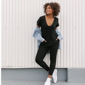 SMASH + TESS Sunday Romper in Midnight Black Size XS